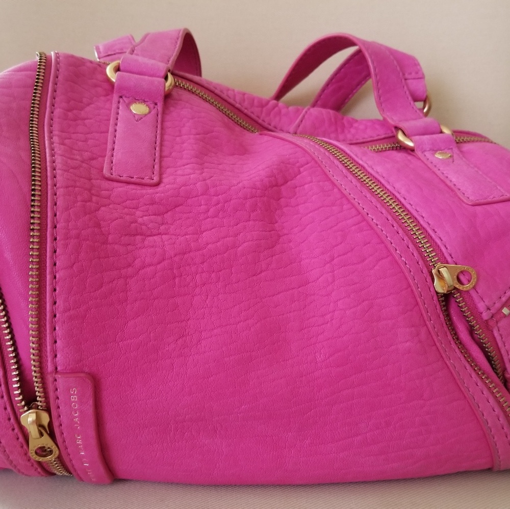 Marc by Marc Jacob hot pink leather bag